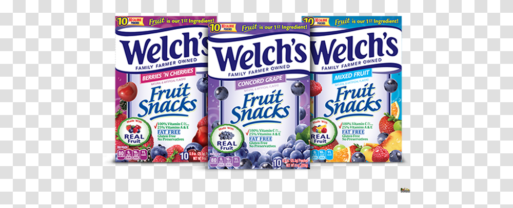 Welch Fruit Snacks 4 In 1 Pack Welch's Grape Fruit Snacks, Label, Plant, Food Transparent Png
