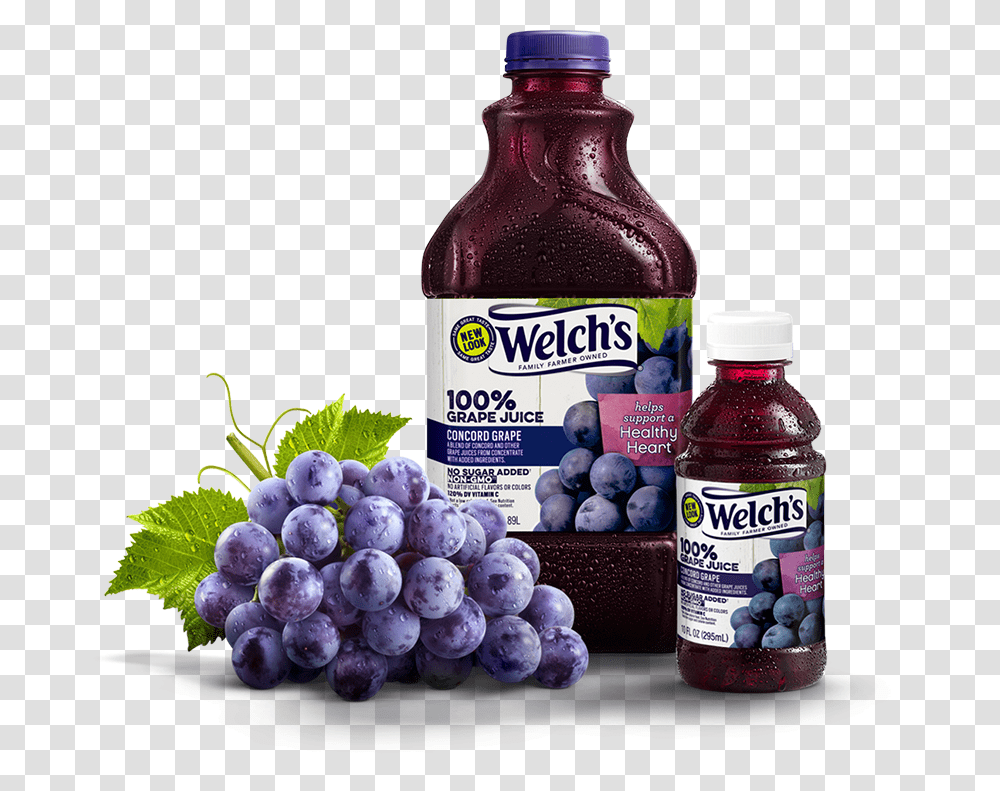 Welch S Grape Juice And Grapes Welch's Grape Juice, Plant, Blueberry, Fruit, Food Transparent Png