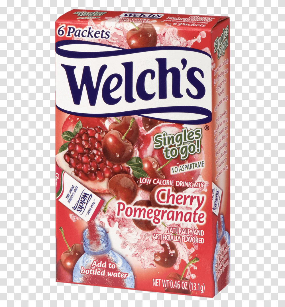 Welchs Cherry Pomegranate Singles To Go Welch's Singles Cherry Pom, Plant, Food, Fruit, Produce Transparent Png