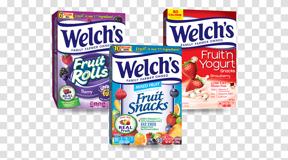 Welchs Fruit Snacks Strawberry, Food, Gum, Yogurt, Dessert Transparent Png