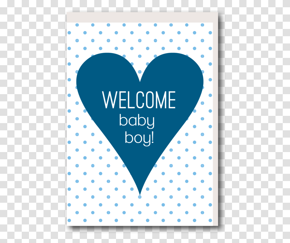 Welcome Baby Boy Welcome Baby Boy Text, Heart, Rug, Texture, Polka Dot Transparent Png
