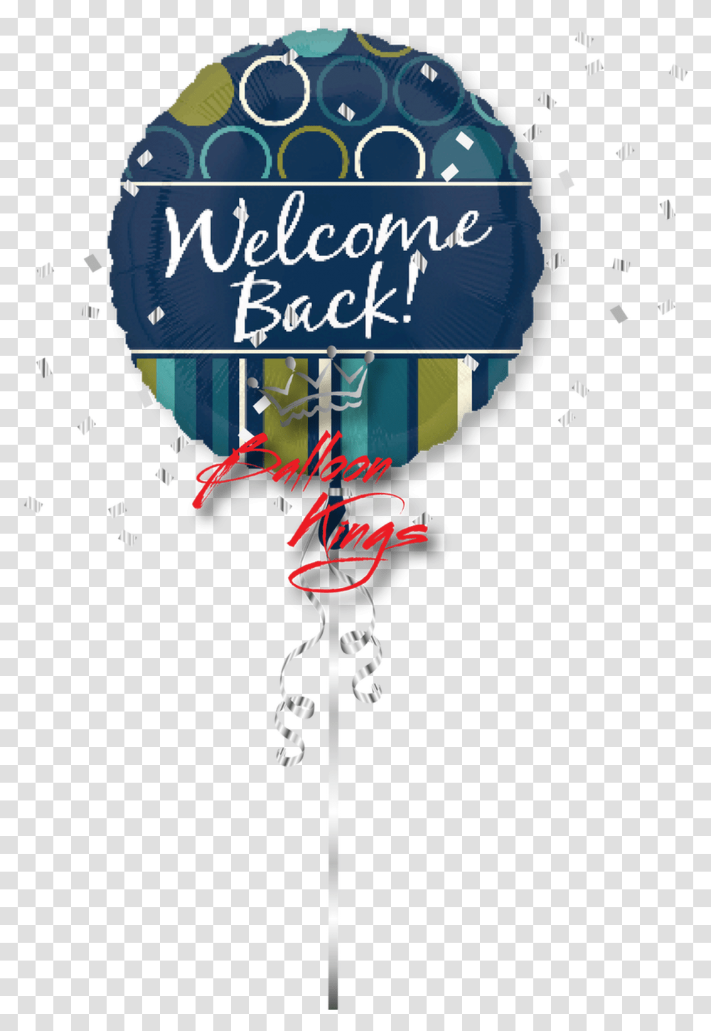Welcome Back Blue Welcome Back Balloon, Poster, Advertisement, Paper Transparent Png