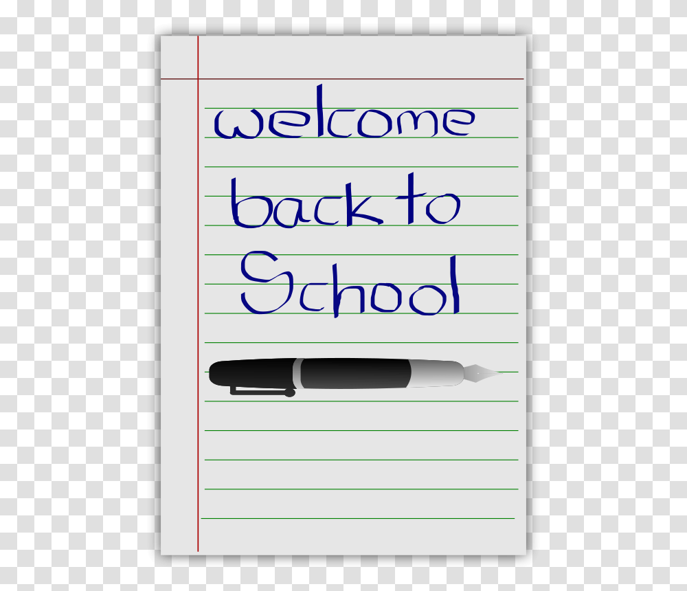 Welcome Back To School, Education, Handwriting, Pen Transparent Png