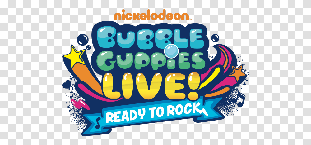 Welcome Bubble Guppies Live Ready To Rock, Alphabet, Number Transparent Png