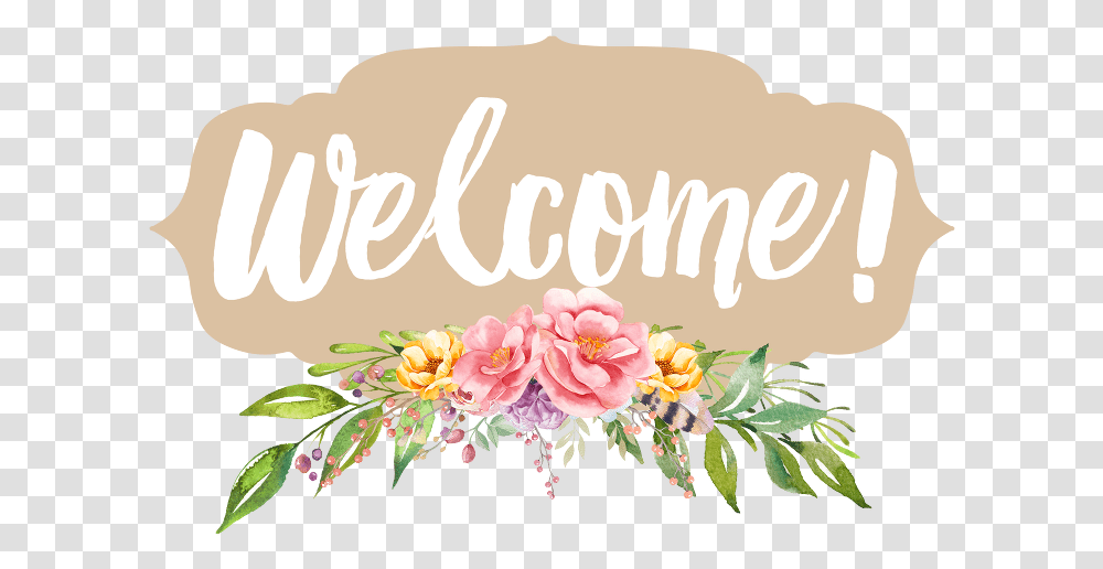Welcome Flower Welcome Floral Clipart, Floral Design, Pattern Transparent Png
