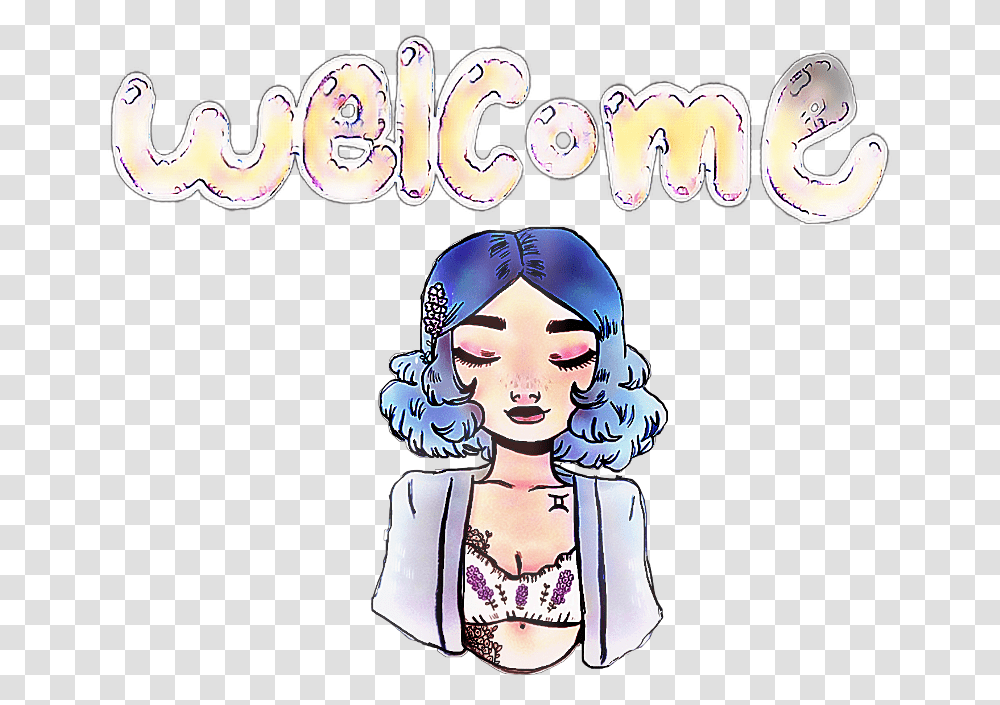Welcome Gerl Girl Nena Mujer Color, Person, Comics, Book Transparent Png