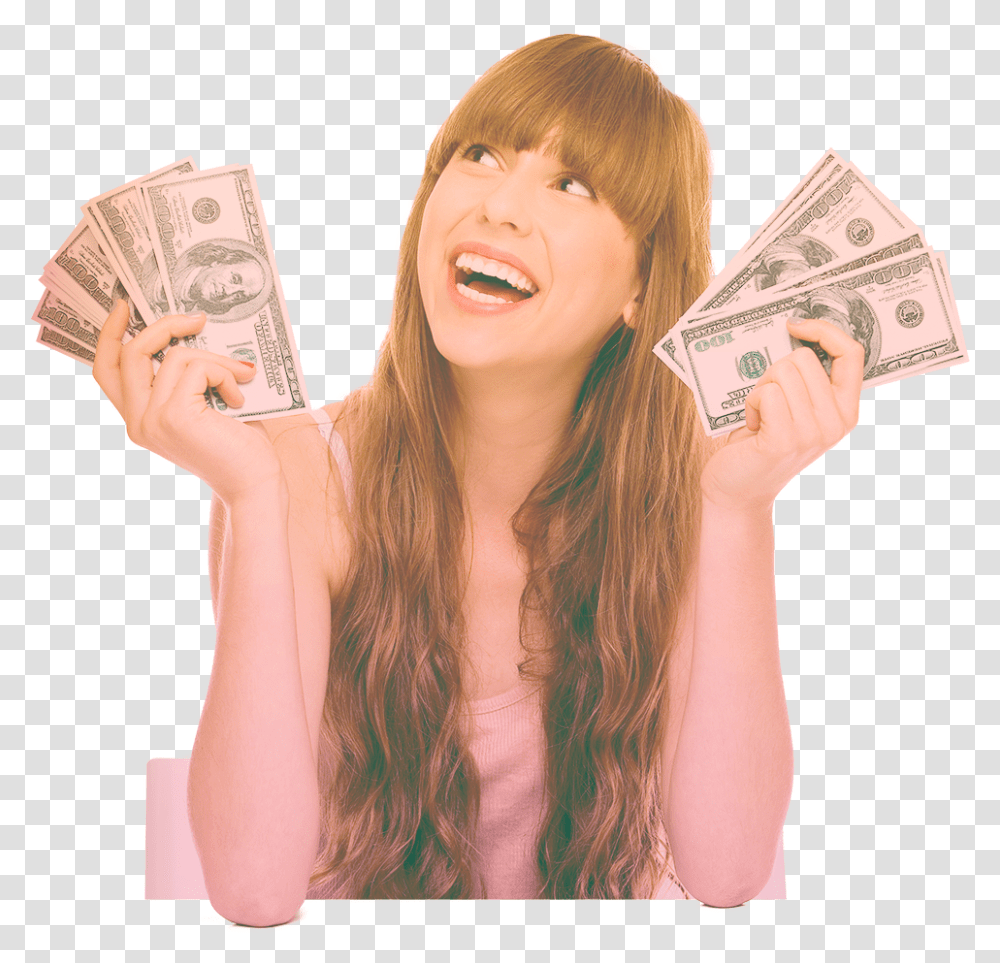Welcome Girl, Money, Person, Jaw, Face Transparent Png
