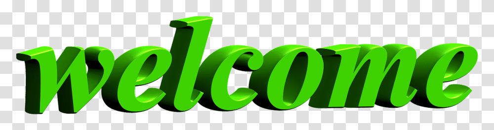 Welcome Logo Computer Graphics Font 3d Isolated Flower Welcome, Trademark, Recycling Symbol Transparent Png