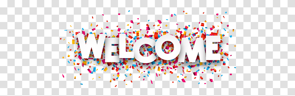 Welcome, Paper, Confetti Transparent Png