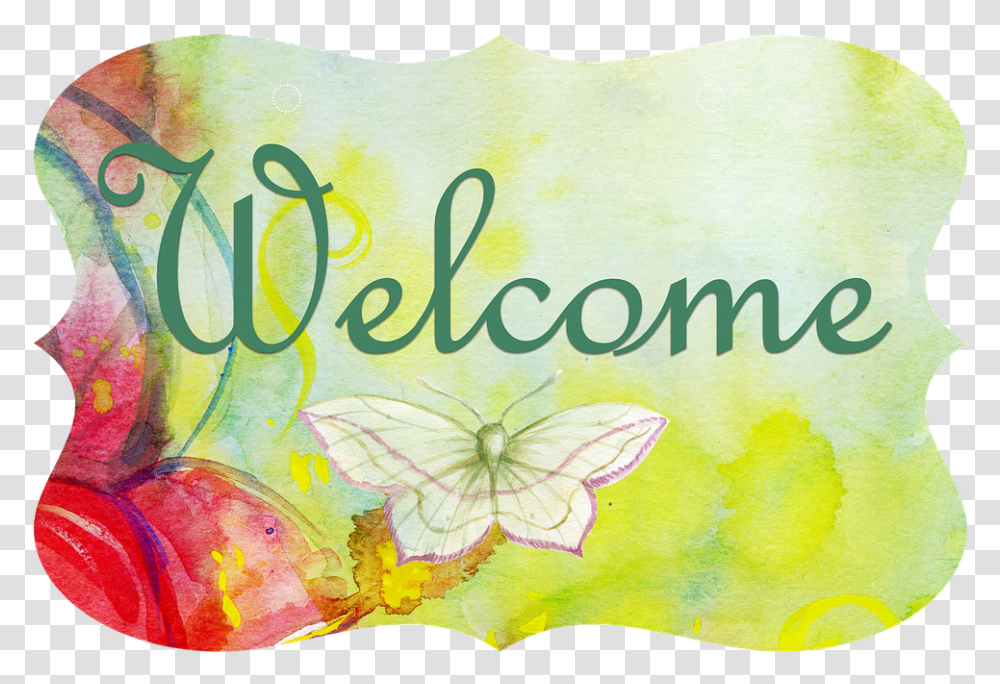 Welcome Sign, Alphabet, Painting Transparent Png