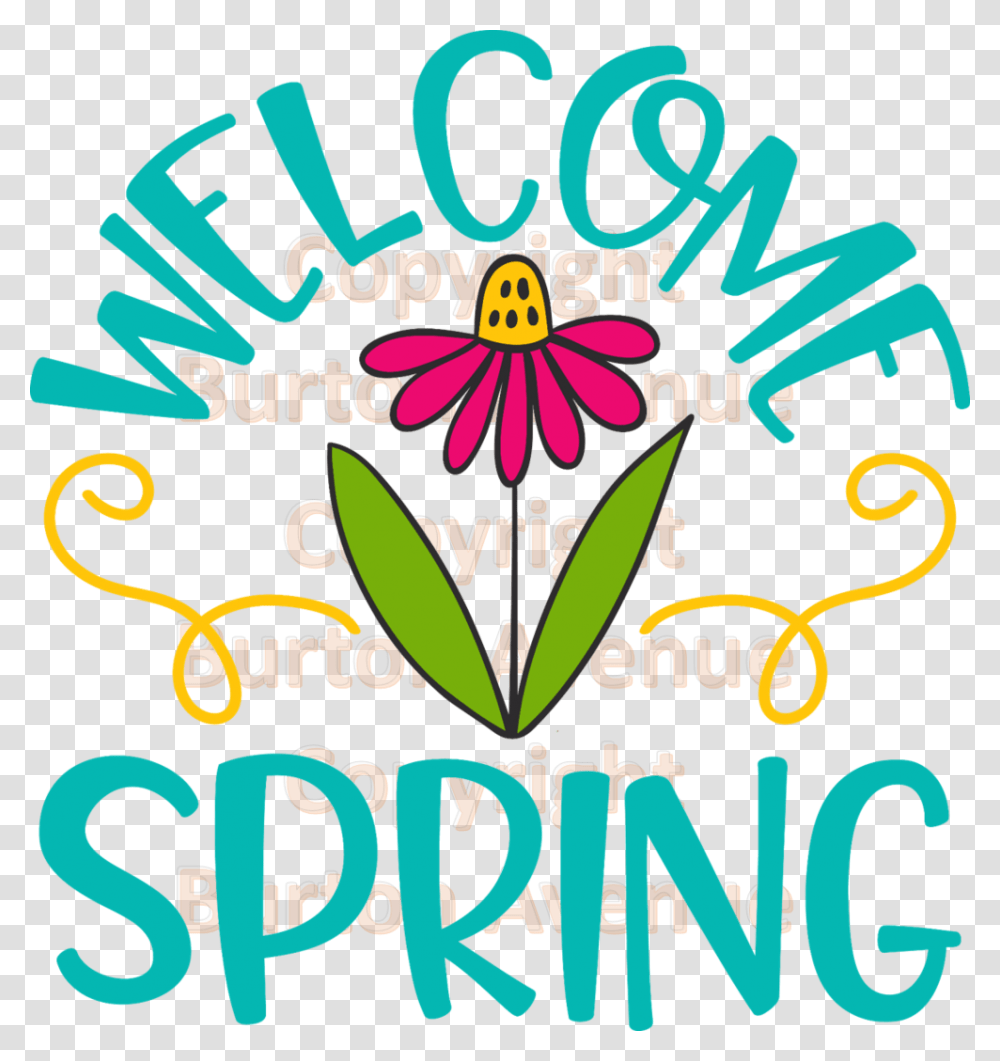 Welcome Spring Clip Art Welcome Spring, Alphabet, Label, Diwali Transparent Png