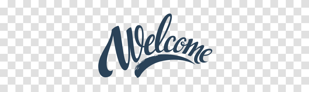Welcome, Handwriting, Word, Calligraphy Transparent Png