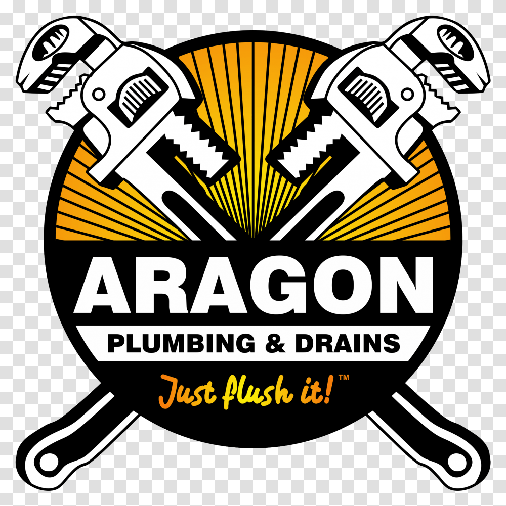 Welcome To Aragon Plumbing Service, Label, Advertisement, Poster Transparent Png