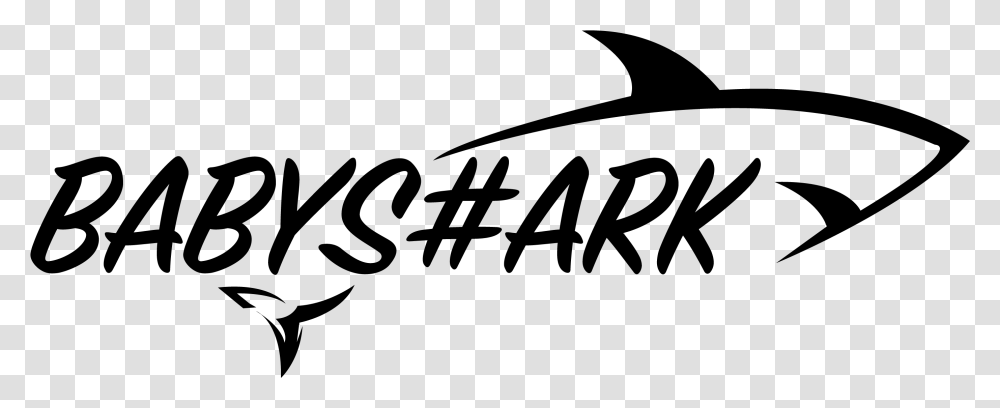 Welcome To Baby Shark Calligraphy, Gray, World Of Warcraft Transparent Png