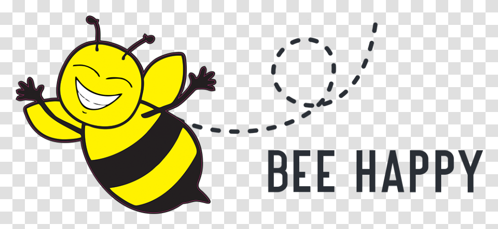 Welcome To Bee Happy Bee Happy, Animal, Wasp, Insect, Invertebrate Transparent Png