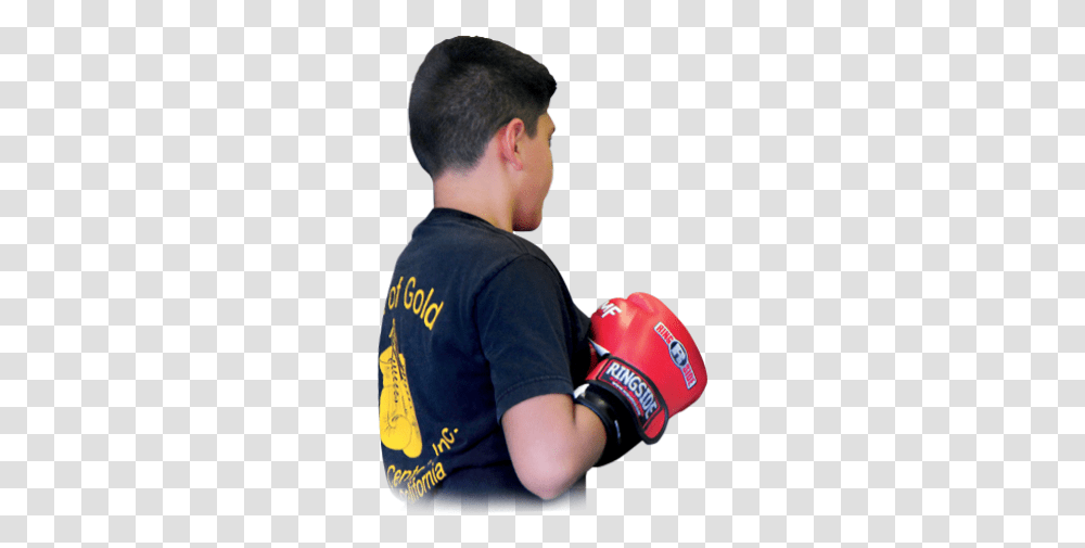 Welcome To Fist Of Gold Youth Center Inc Giving Kids A Boxing Glove, Person, Human, Sport, Sports Transparent Png