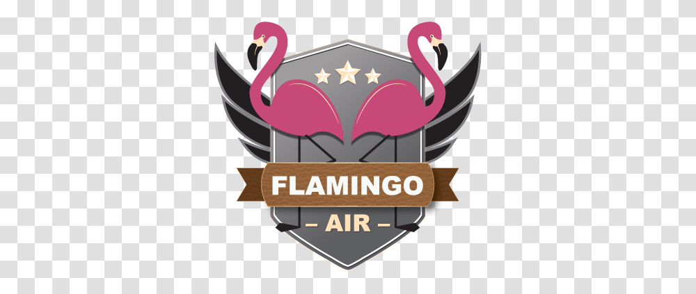 Welcome To Flamingo Air Sky Galley Restaurant, Animal, Bird, Symbol, Waterfowl Transparent Png