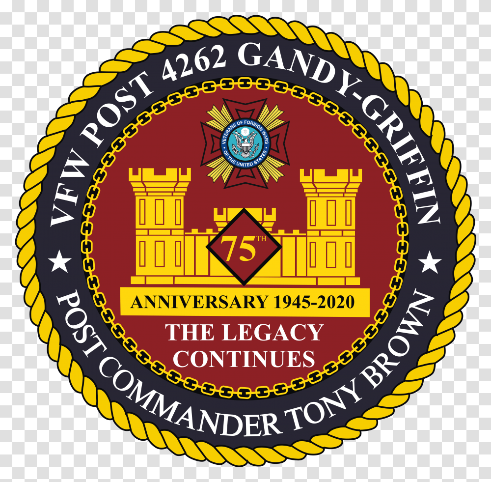 Welcome To Gandy Griffin Vfw Post 4262 Language, Logo, Symbol, Trademark, Badge Transparent Png