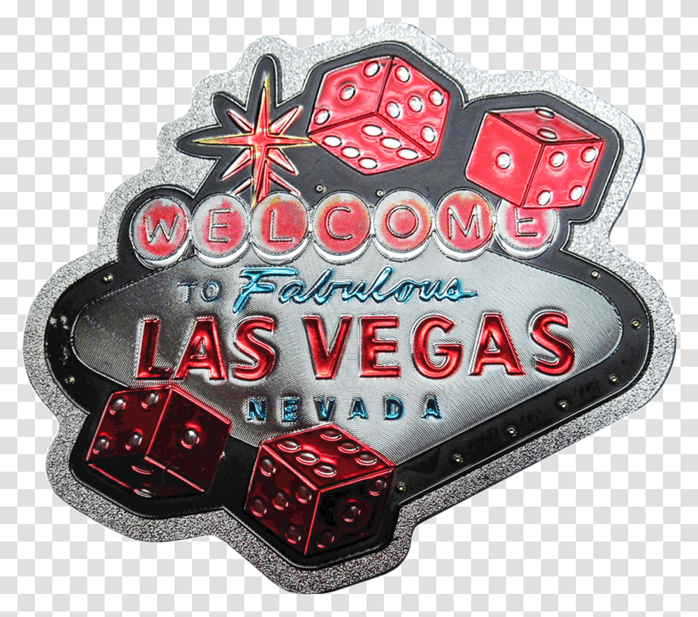 Welcome To Las Vegas Sign, Game, Birthday Cake, Dessert, Food Transparent Png