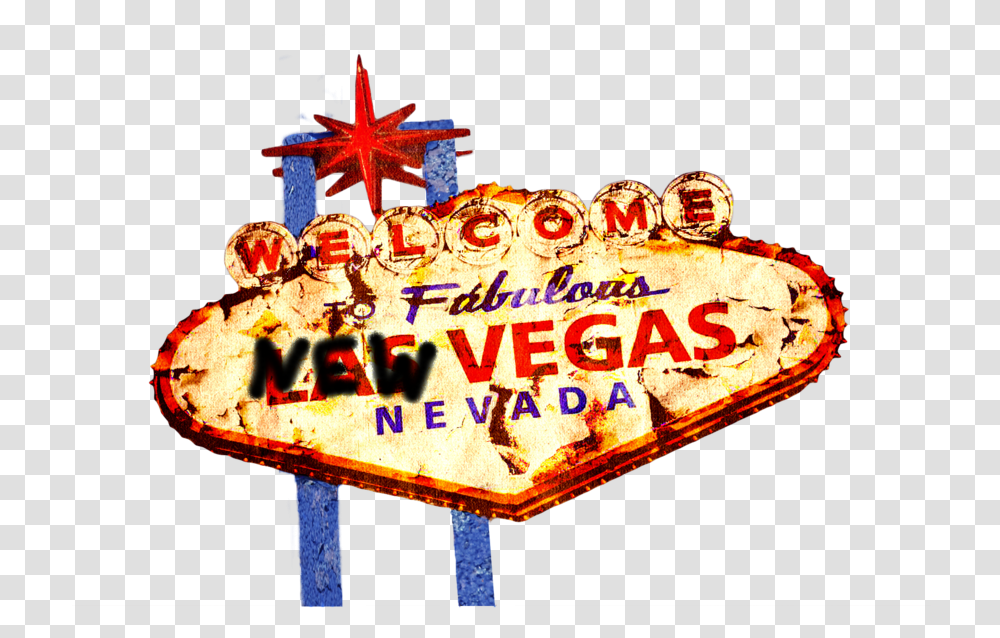 Welcome To New Vegas Logo Fallout New Vegas Sign, Birthday Cake, Food, Theme Park, Amusement Park Transparent Png