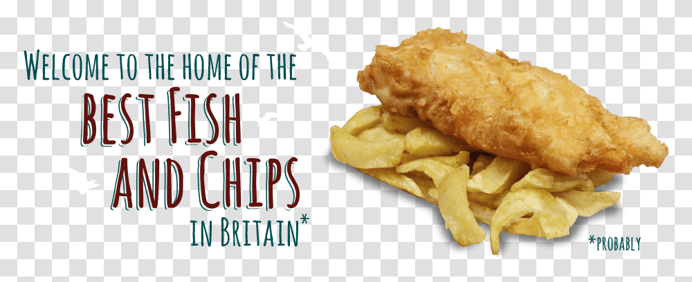Welcome To The Home Of The Best Fish And Chips In Britain Fresh Cod And Chips, Fried Chicken, Food, Nuggets, Fries Transparent Png