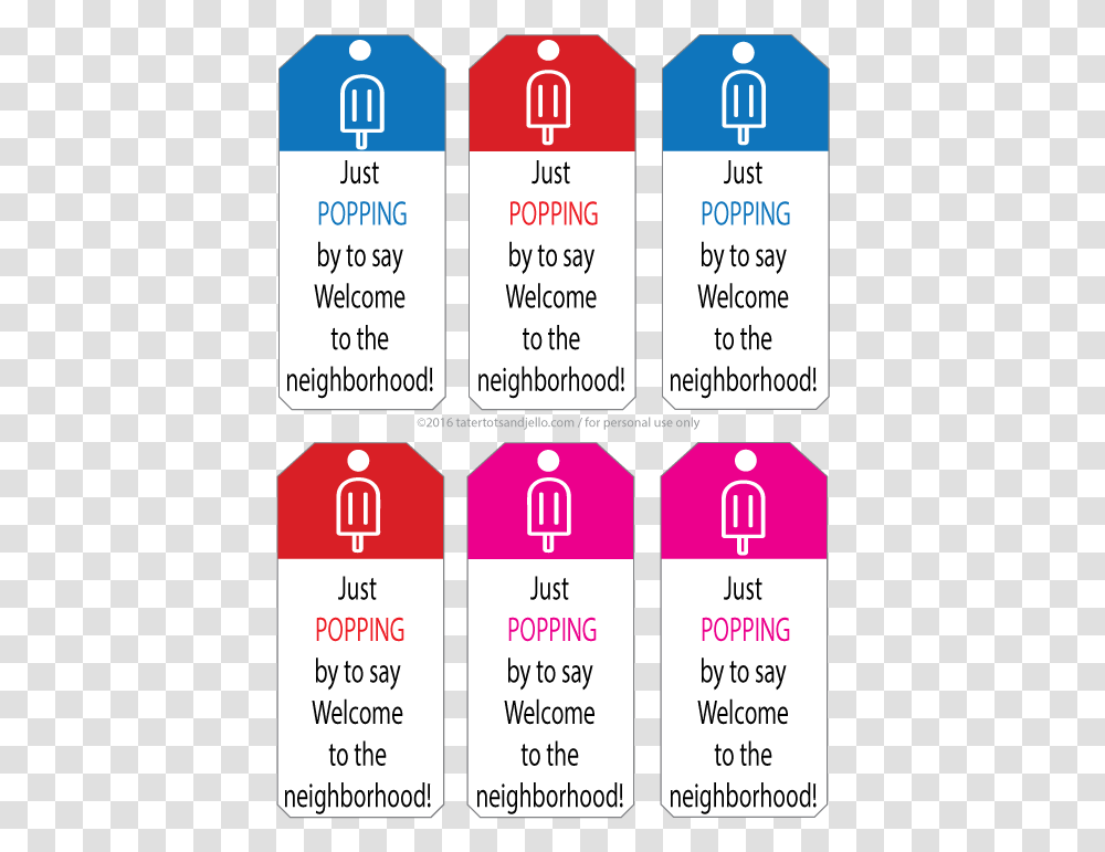 Welcome To The Neighborhood Printable Free Back To School Tags, Flyer, Poster, Paper, Advertisement Transparent Png