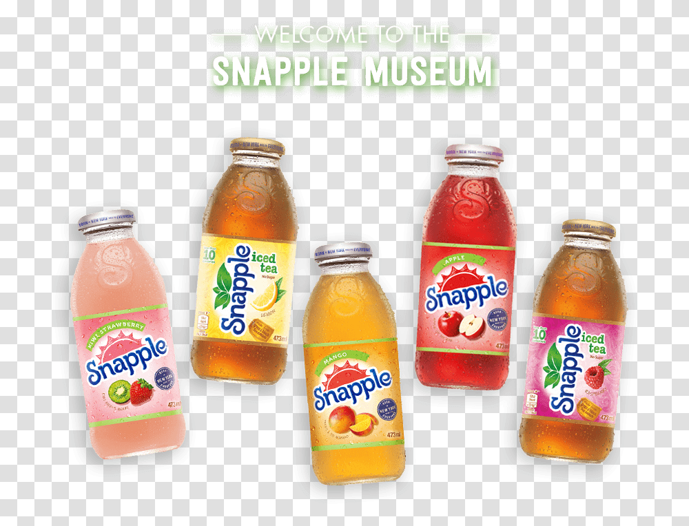 Welcome To The Snapple Museum Original Snapple, Juice, Beverage, Drink, Orange Juice Transparent Png