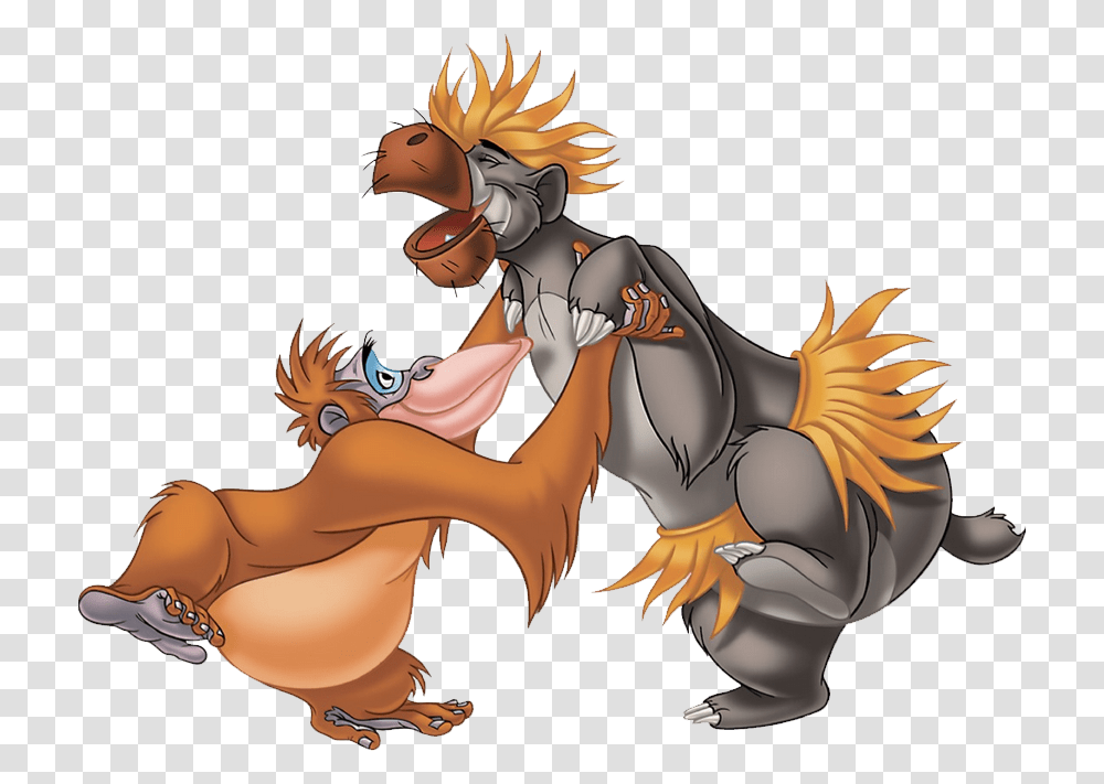 Welcome To The Wiki Jungle Book Baloo And King Louie, Person, Human, Fowl, Bird Transparent Png