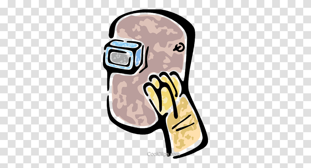 Welding Mask And Gloves Royalty Free Vector Clip Art Illustration, Hand, Fist, Poster, Advertisement Transparent Png