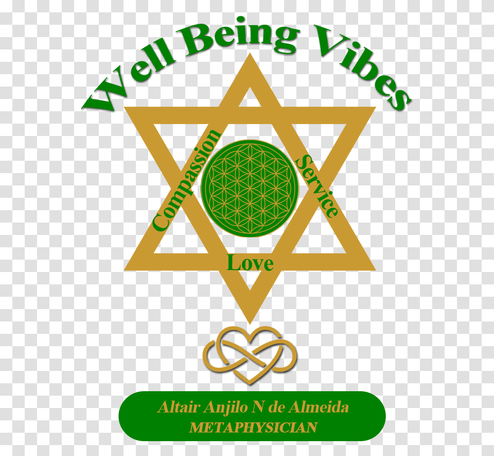 Well Being Vibes Emblem, Star Symbol, Triangle, Logo Transparent Png