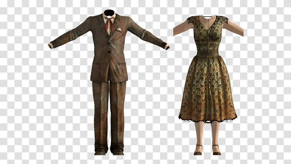 Well Fallout New Vegas Fancy Gambler Suit, Person, Clothing, Statue, Sculpture Transparent Png