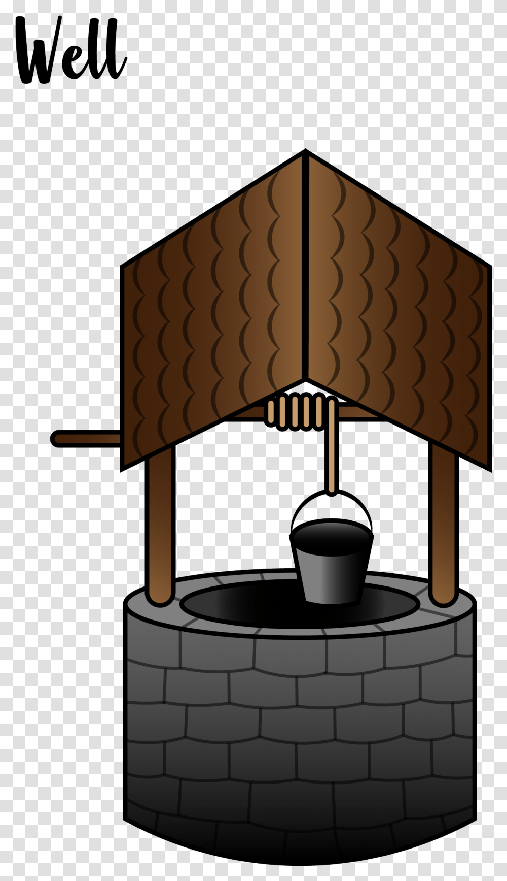 Well Illustration, Lamp, Wood, Architecture, Building Transparent Png