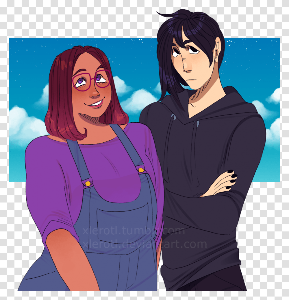 Well Im Late To The Stardew Valley Train But Im Stardew Valley Maru And Sebastian, Person, Sleeve, Long Sleeve Transparent Png