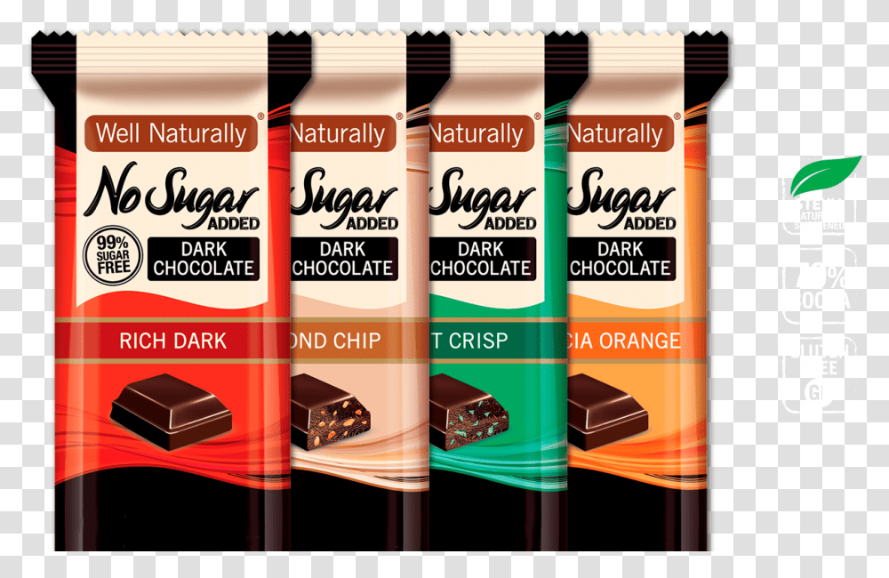 Well Naturally Chocolate No Added Sugar Diabetic Sugar Free Chocolate, Poster, Advertisement, Flyer, Paper Transparent Png