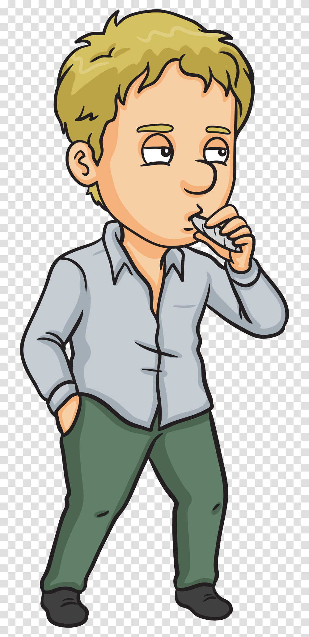 Well The Pipes For Inhaling Are Not The Simple Minded Cartoon Guy Smoking Weed, Apparel, Person, Human Transparent Png