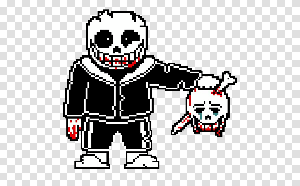 Well This Image Was From Undertale Insanity Sans Pixel Art, Stencil, Knight, Pirate Transparent Png