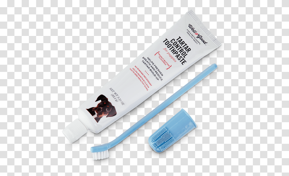 Well & Good Puppy Dental Health Kit 325 Oz Toothbrush, Toothpaste, Bottle, Baseball Bat, Team Sport Transparent Png