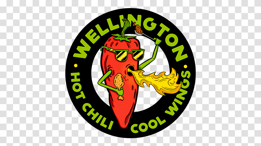Wellington Hot Chili Cool Wings Festival Management Group Spicy, Label, Text, Poster, Symbol Transparent Png