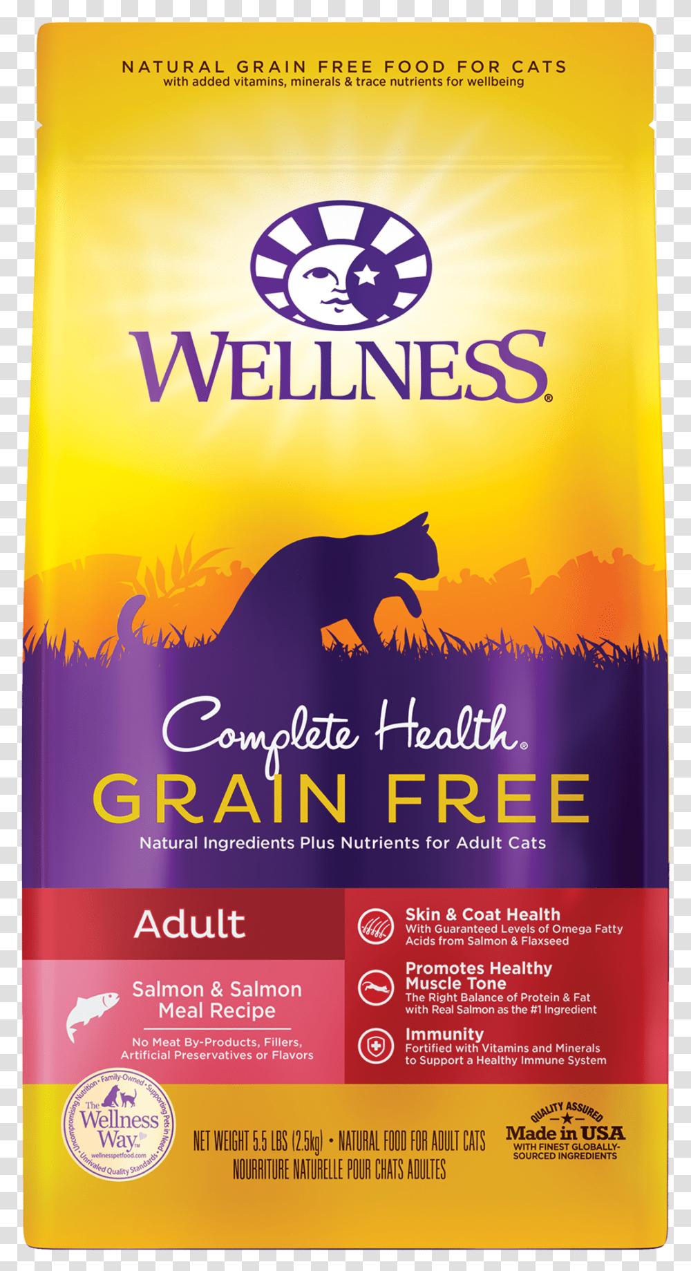 Wellness Complete Health Grain Free Adult Salmon Amp Wellness Grain Free Cat Food, Flyer, Poster, Paper, Advertisement Transparent Png