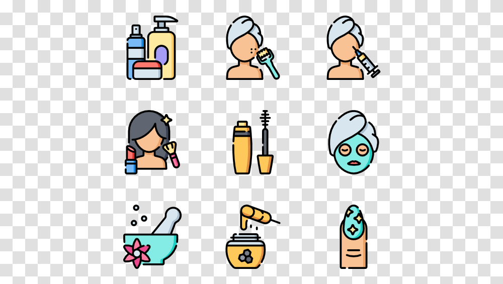 Wellness Icons Free Hairdressing Makeup Icon Color, Bowl, Crowd, Poster Transparent Png