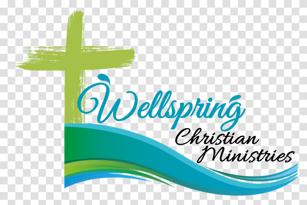 Wellspring Christian Ministries Calligraphy, Cross, Paper Transparent Png