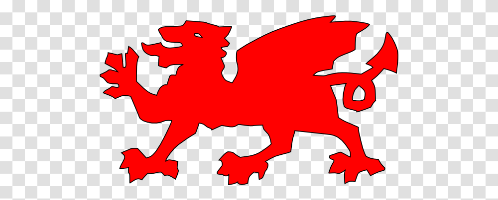 Welsh Dragon Red Clip Art Vector Clip Art Easy Draw Welsh Dragon, Silhouette, Animal, Outdoors, Mountain Transparent Png