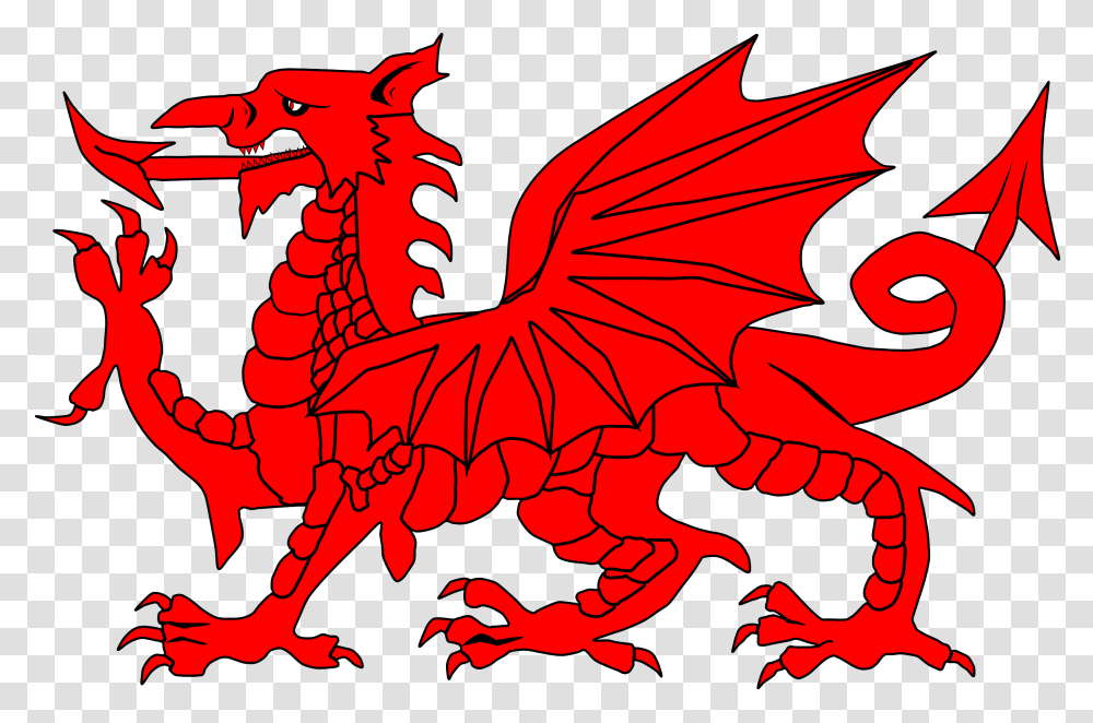 Welsh Dragon Silhouette Transparent Png