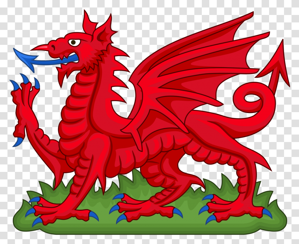 Welsh Flag Dragon Image With No St Day T Shirt Transparent Png