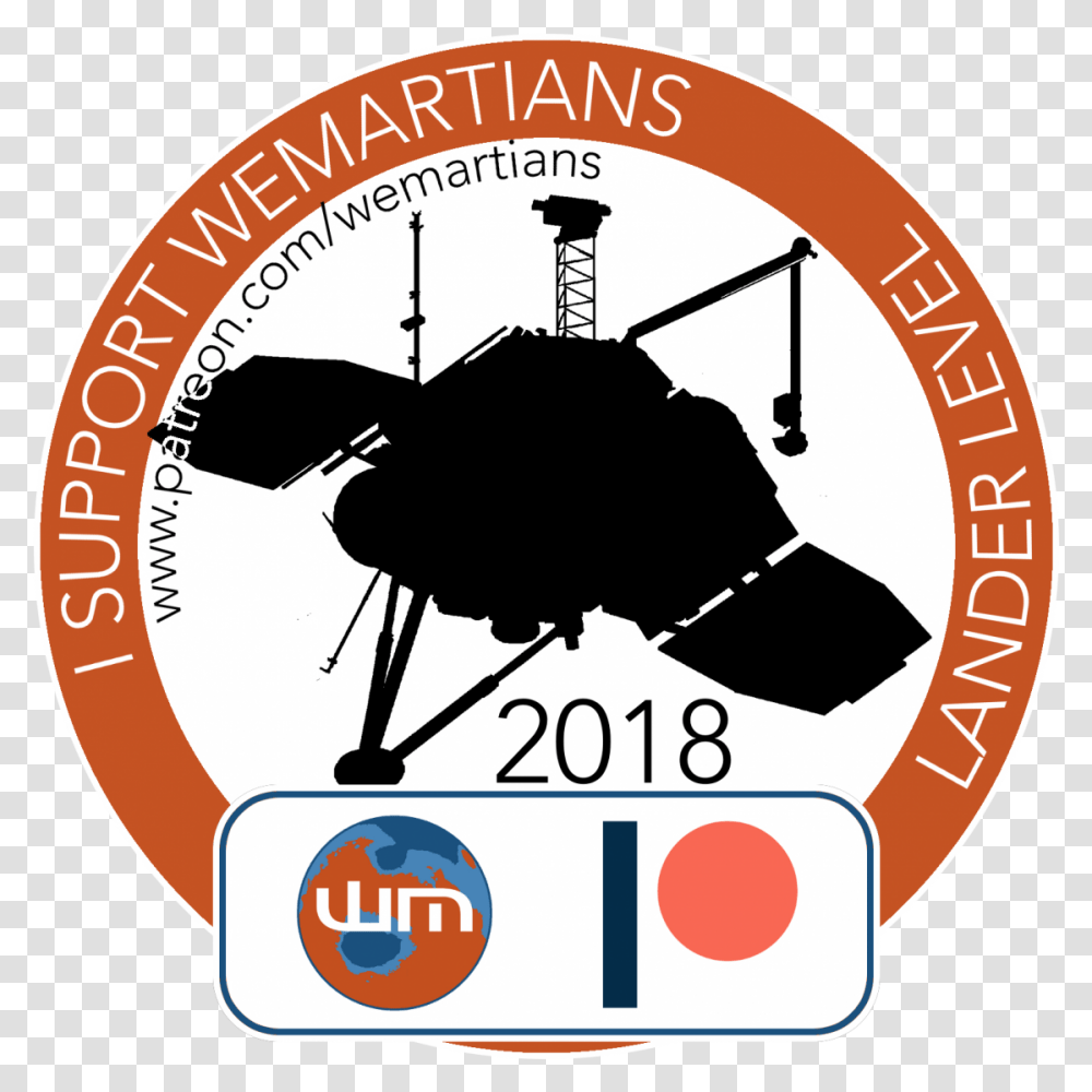 Wemartians Lander Level Social Media Badge Illustration, Label, Logo Transparent Png