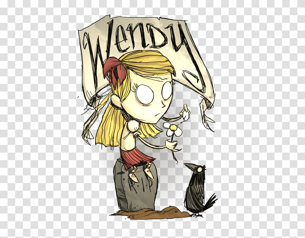 Wendy Dont Starve Game Wiki Fandom Powered, Person, Drawing Transparent Png