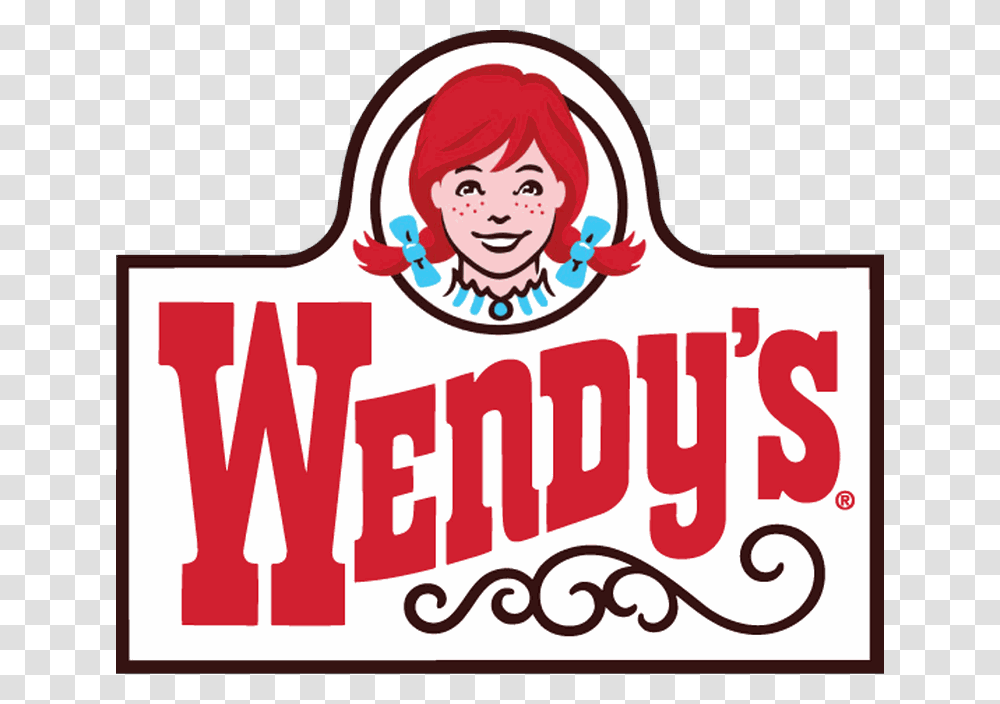 Wendys Fast Food Logo, Label, Sticker Transparent Png