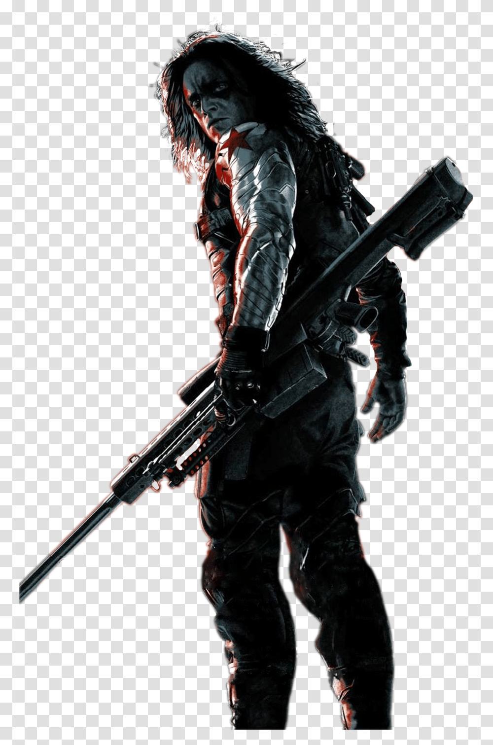 Were Edited In Adobe Photoshop Using The Two Single Captain America The Winter Soldier, Person, Human, Weapon, Weaponry Transparent Png