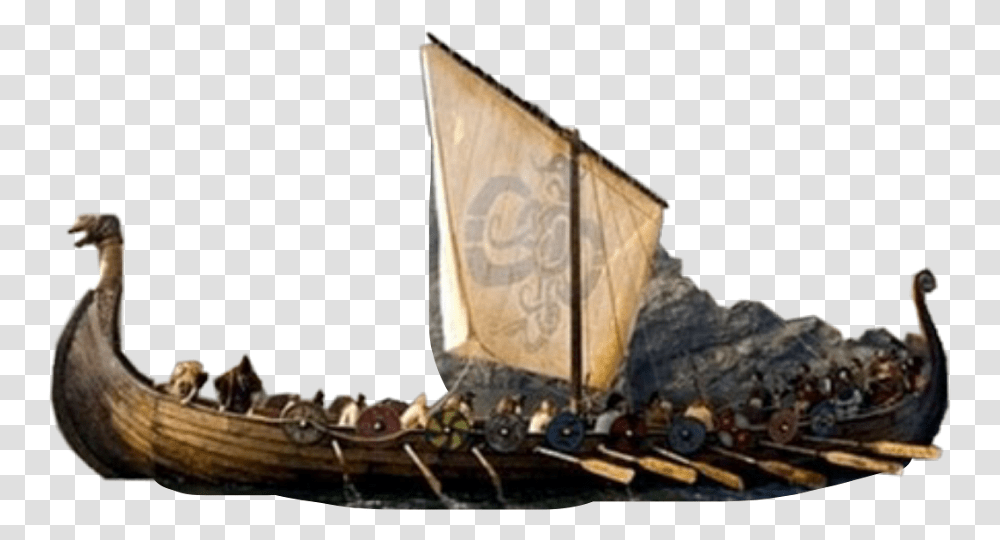 Were The Viking Vikings On Lthe Ship, Boat, Vehicle, Transportation, Watercraft Transparent Png