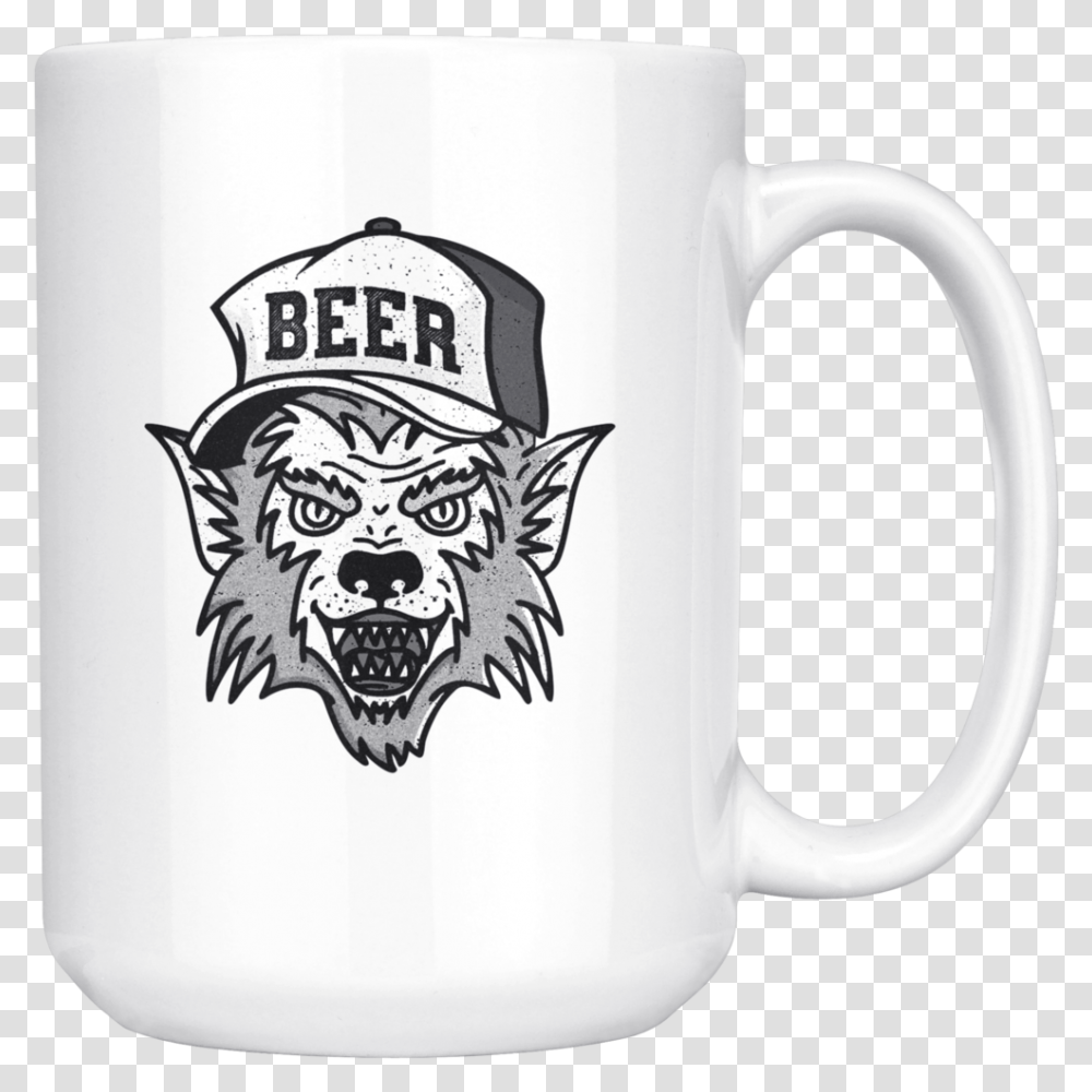 Werewolf Beer Hat 15oz Mug Drinkware Mug, Coffee Cup, Glass, Stein, Jug Transparent Png
